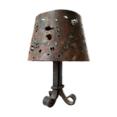Brutalist lamp in iron of the 40s / 50s