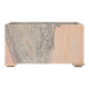 Large marble planter in pink marble, Belgium ca. 1980