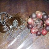 Ceiling lamp bunch and grape leaves in blown glass 20-30
