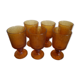Lot 6 glasses to walk codec vintage french glasses stemware