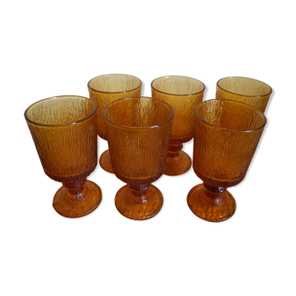 Lot 6 glasses to walk codec vintage french glasses stemware