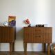 Pair of vintage bedside tables scandinavian style