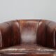 Fauteuil en cuir vintage, Tchécoslovaquie
