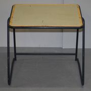 Table de bureau empilable militaire britannique en acier inoxydable