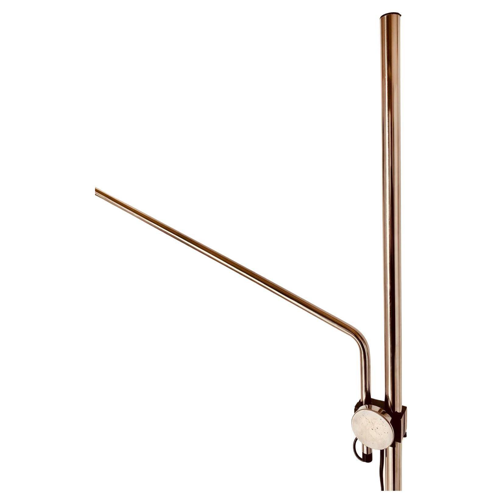 1960s space age chromed floor lamp, Italy 1960s