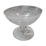 Baccarat crystal champagne glass, Rohan model, 1920