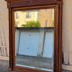 Miroir Trumeau, Henri II, début XXème, chêne et miroir biseauté