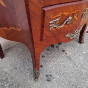 Louis xv style chest of drawers in rosewood marquetry