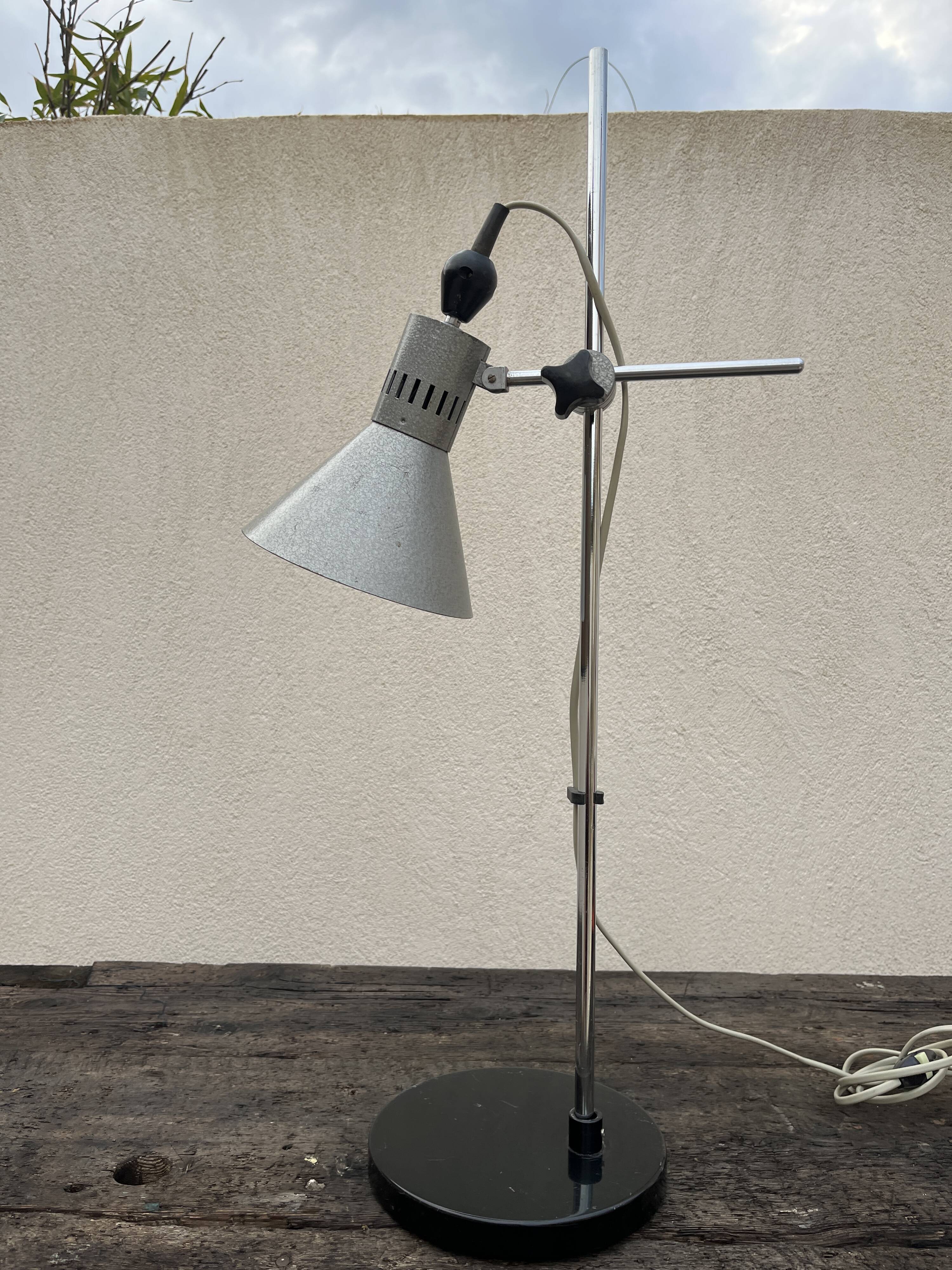 lampe de bureau industrielle années 60