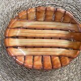 Ceramic woven basket.