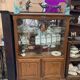 Display cabinet with 2 sliding doors