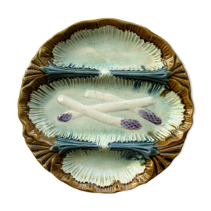 Assiette en barbotine