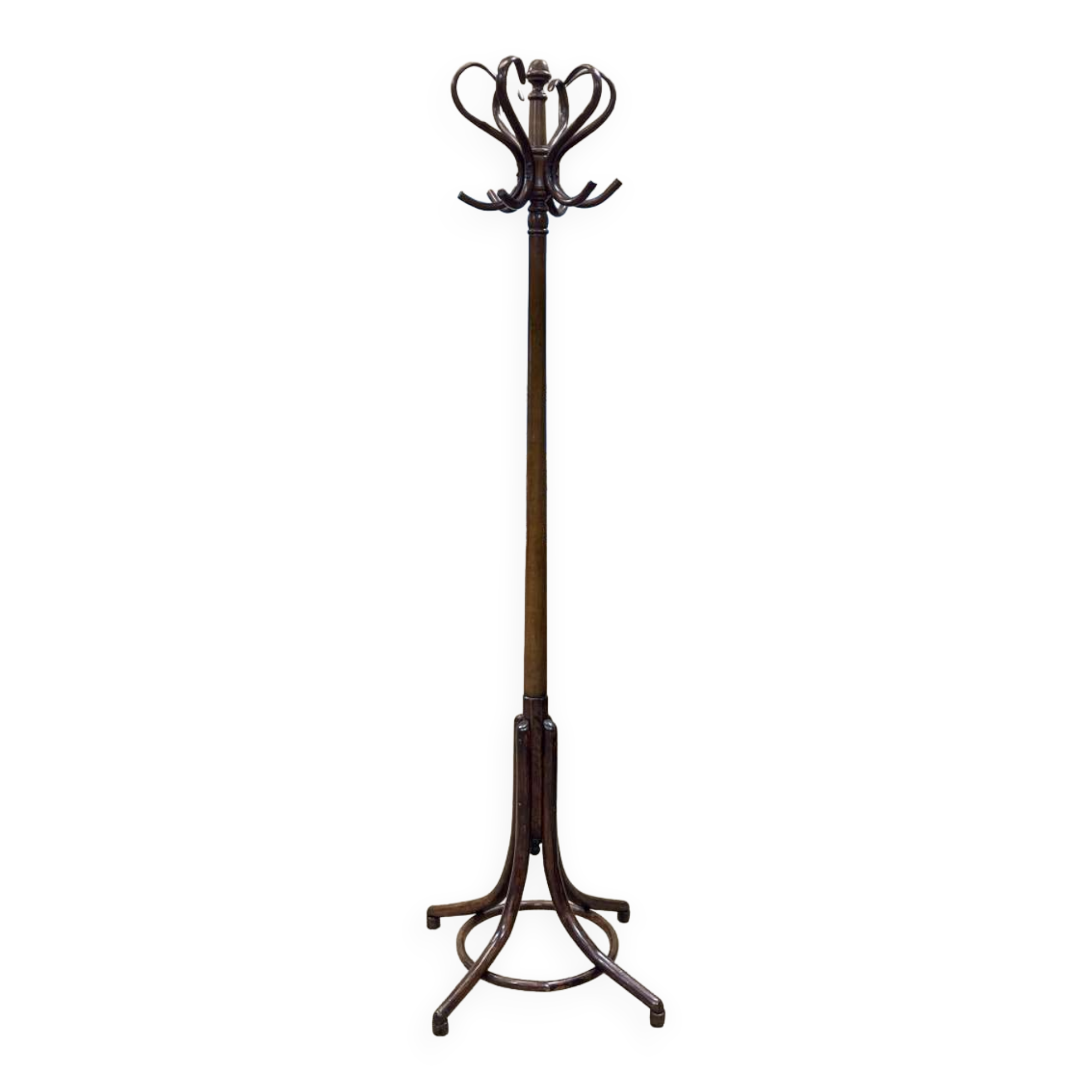 Coat rack early twentieth century in turned beech