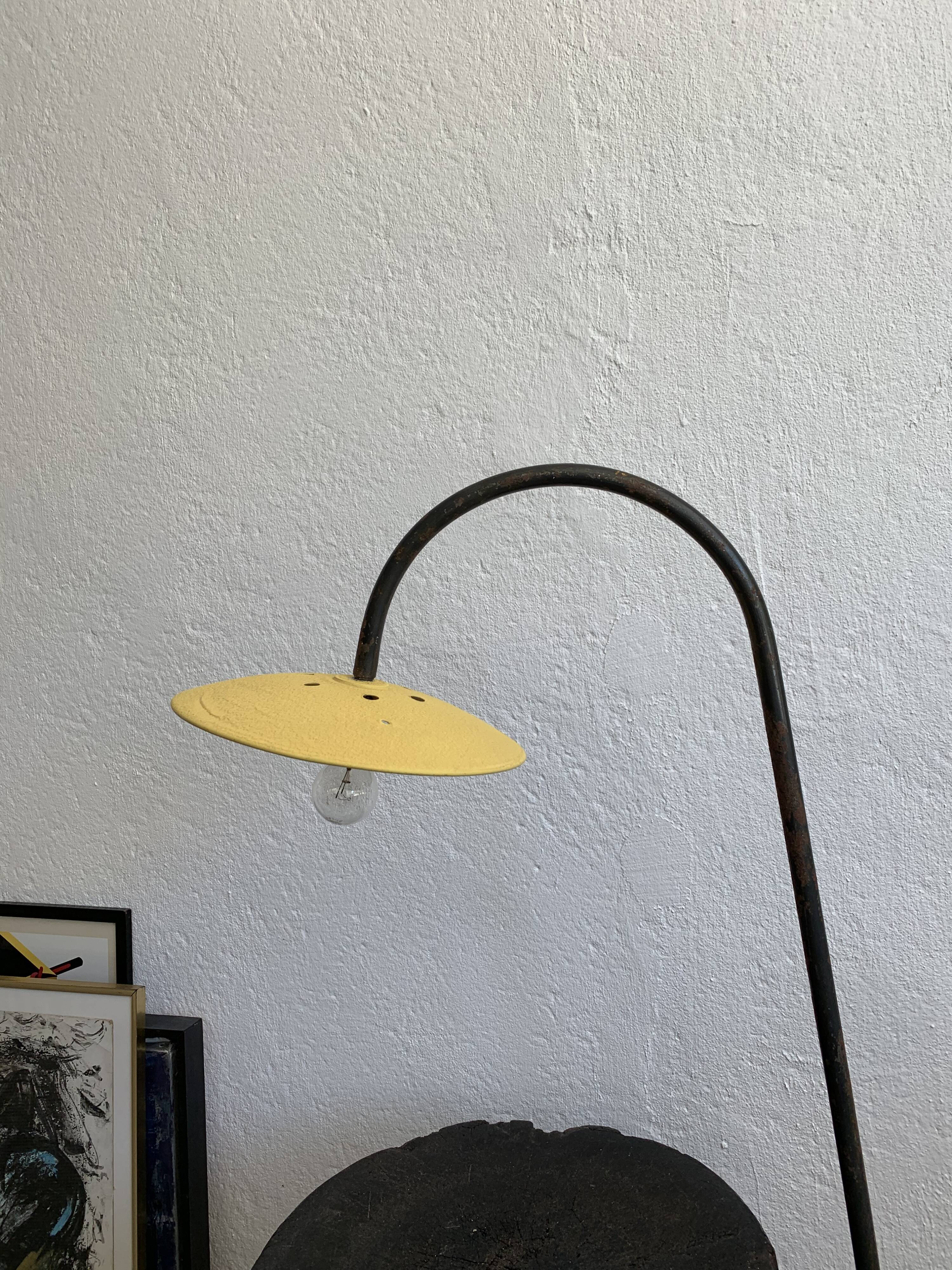 1950s tubular steel lamp