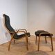 Lamino armchair in green by Yngve Ekström for Swedese, 1960