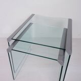 Set of 2 side tables by Gallotti & Radice