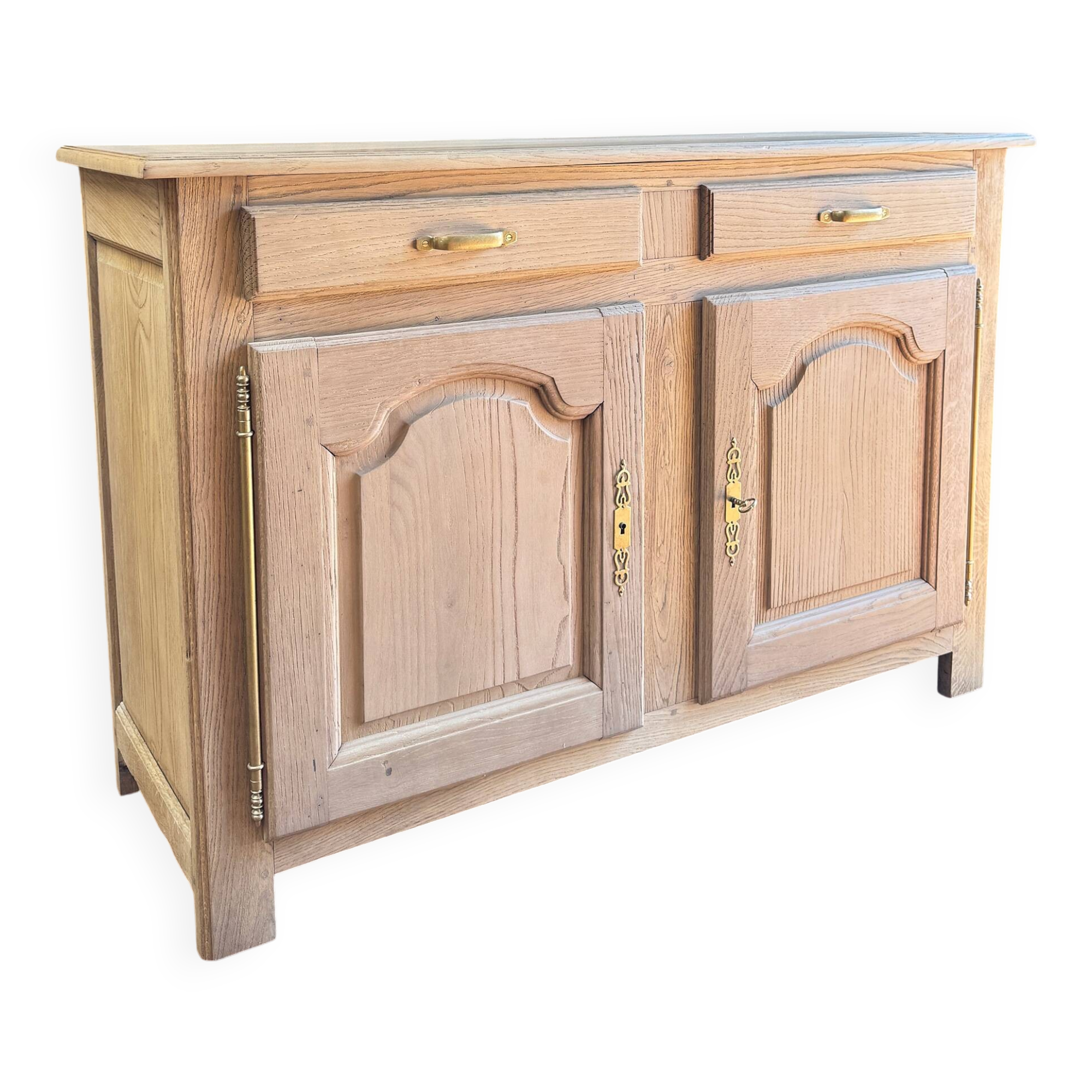 Buffet de campagne chêne claire, meuble vintage