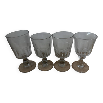 Baccarat 'Scale' crystal liqueur glasses