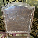 10 Louis XVI chairs seated leather
