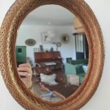 Wicker mirror