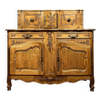 Provencal buffet in glans st. Louis XV stamped in fruit wood th. 19th century