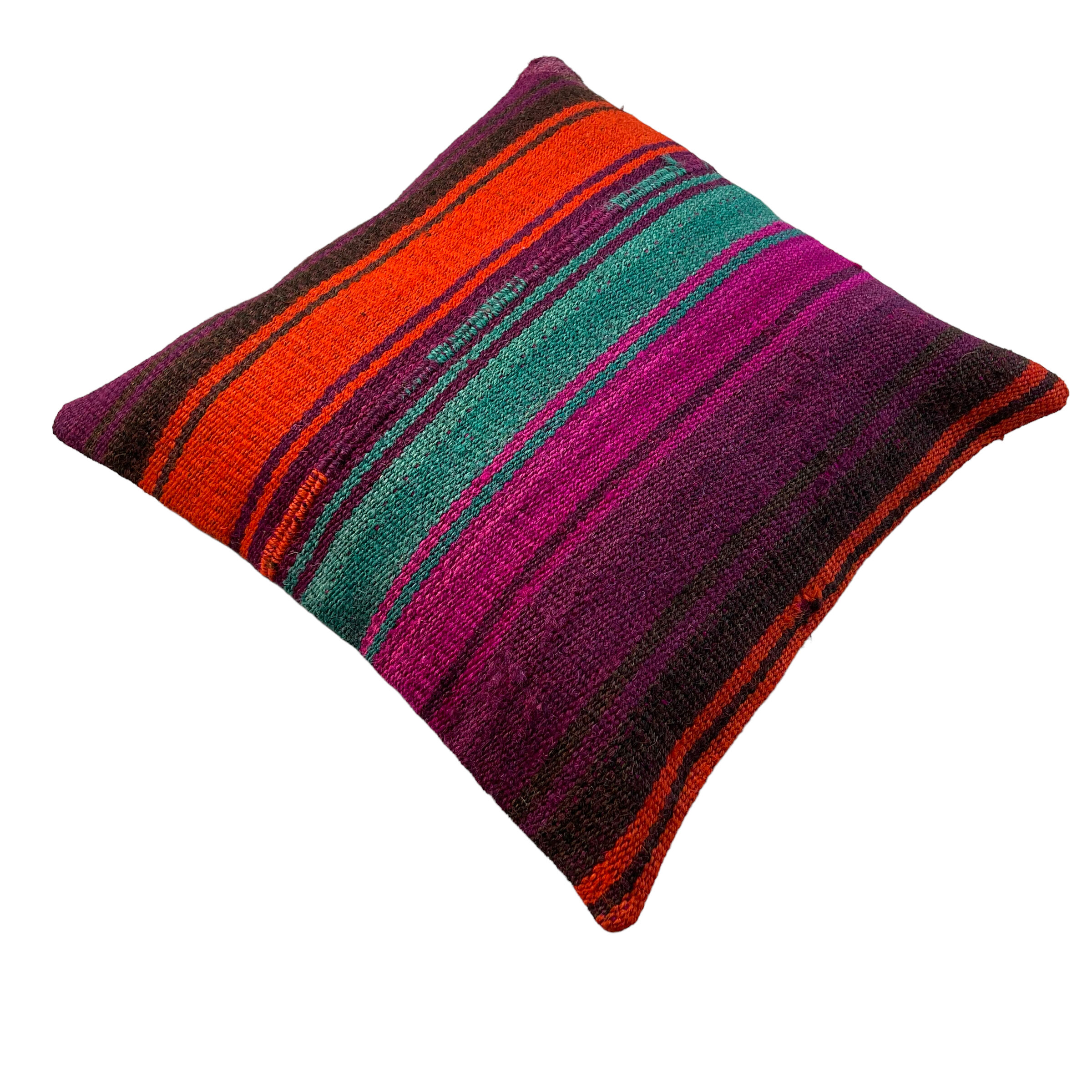 Vintage turkish kilim cushion cover 40 x 40 cm