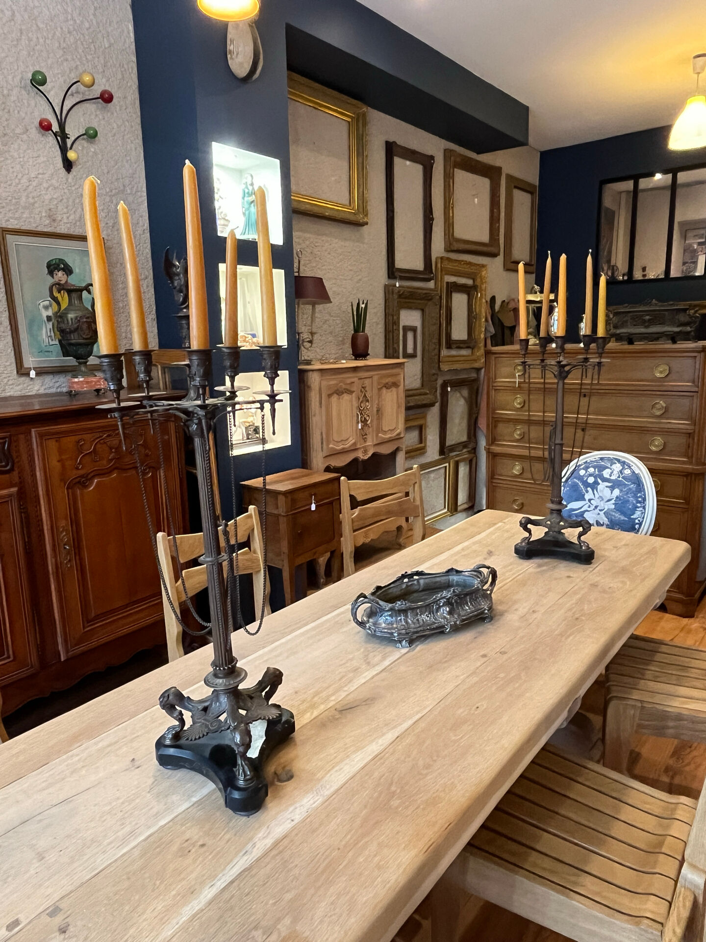 Pair of bronze candelabra Napoleon III