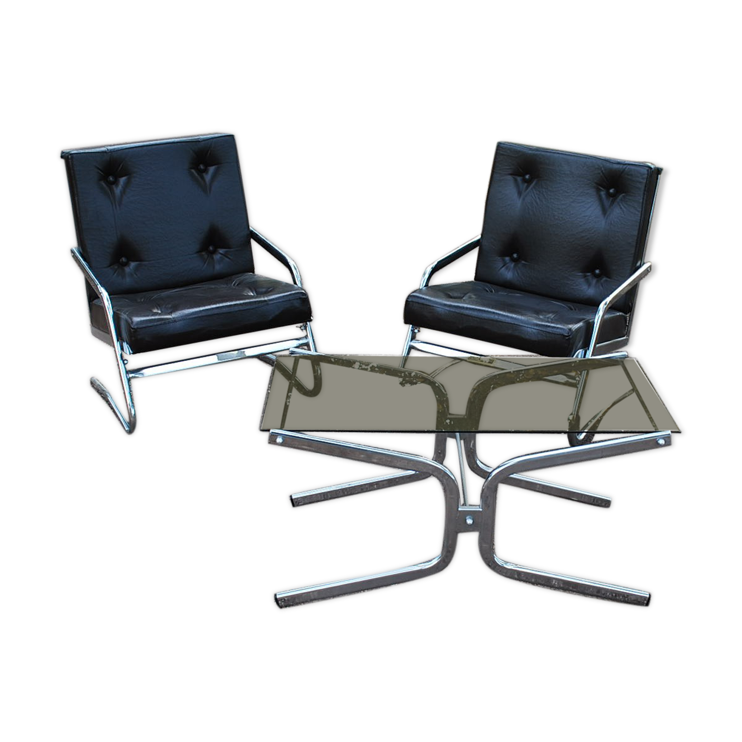 Pierson design armchairs and table