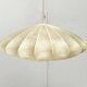 Modern UFO disc cocoon pendant lamp from the mid-century by Friedel Wauer for Goldkant Leuchten, Germany, 1960s.