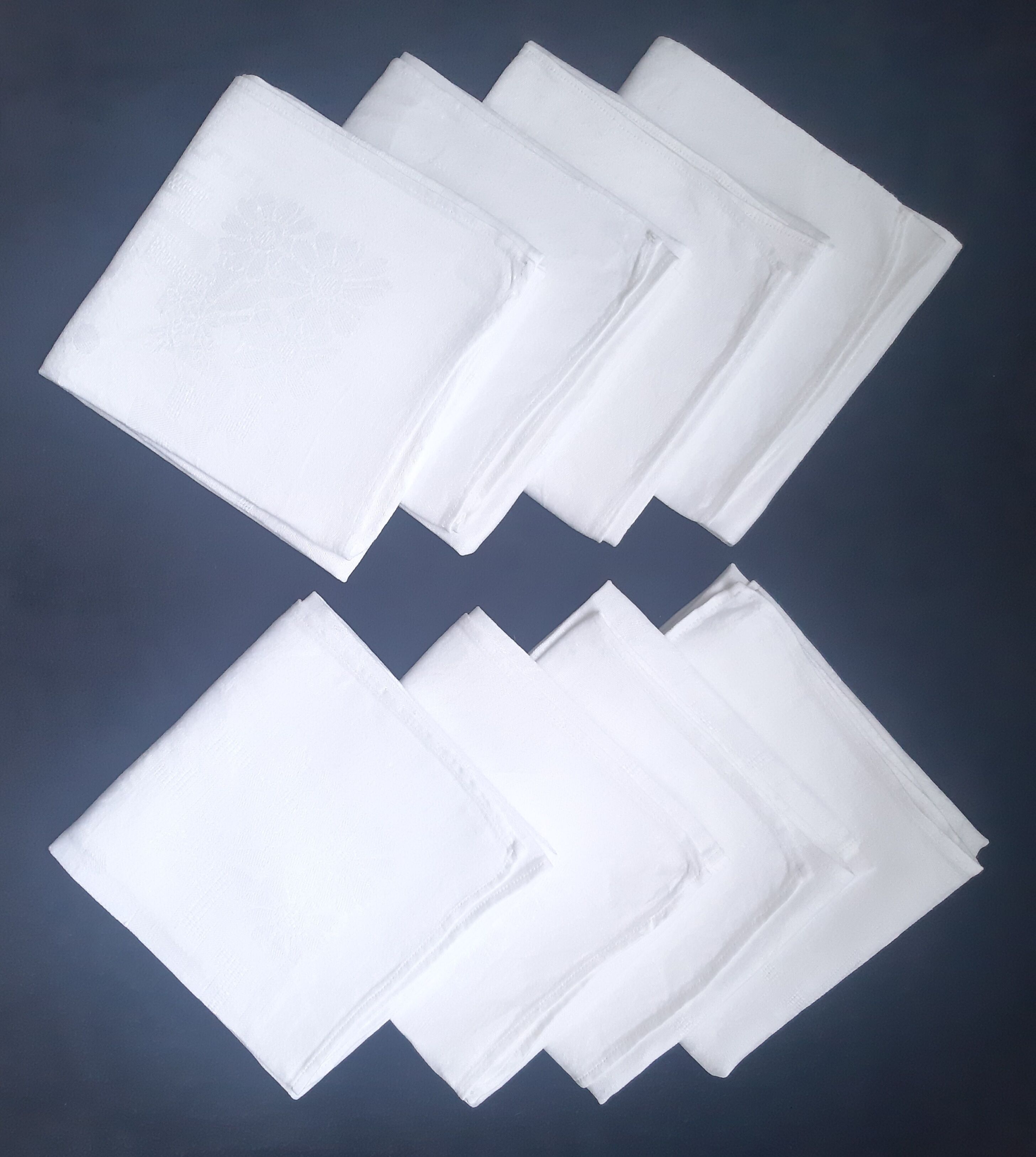 Antique towels/ 8 damask towels