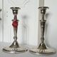 Elegant pair of candlesticks from the prestigious Spanish house Pedro Du.