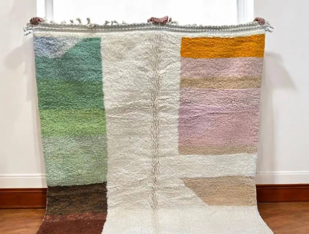 Handmade traditional carpet 250cm x 150cm Moroccan