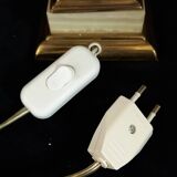 Pineapple style table lamp with onyx and brass base