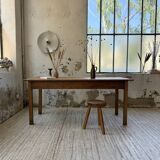 Table de ferme en cerisier
