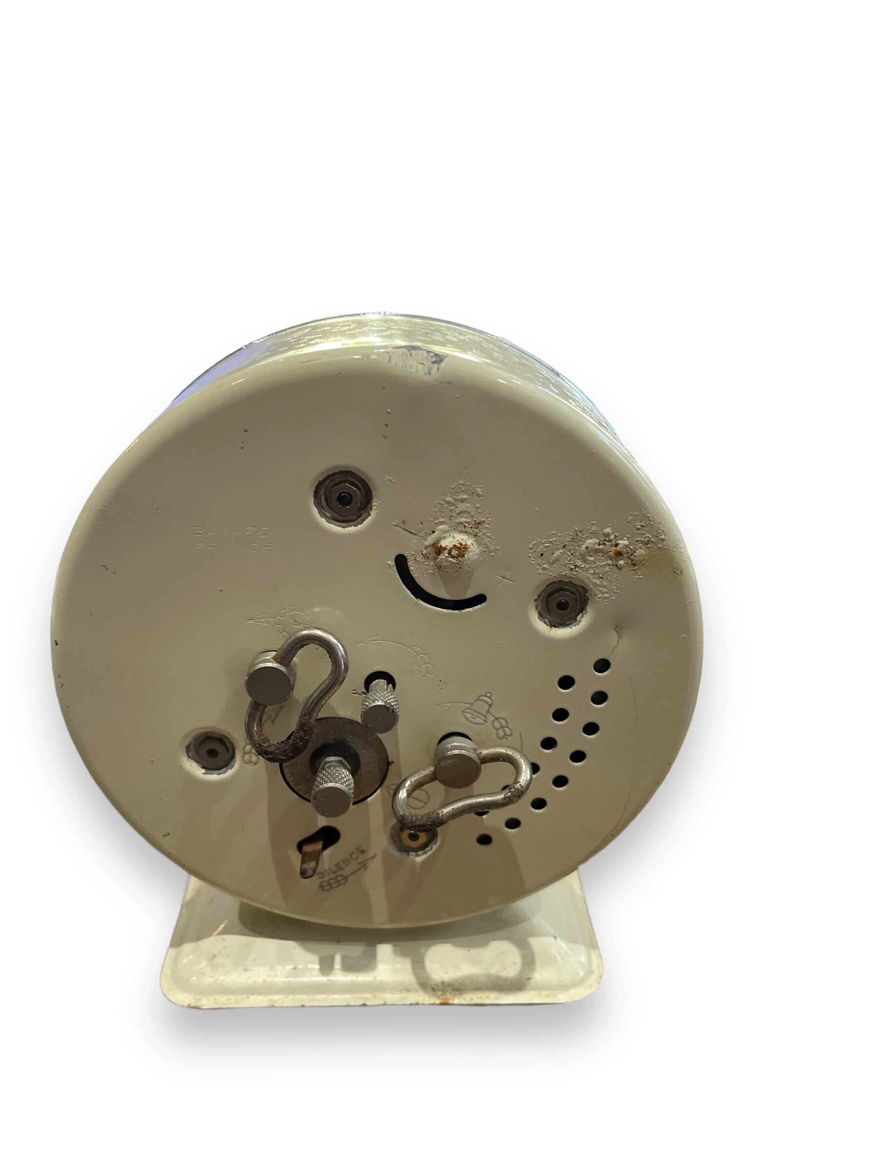 Tintin alarm clock bayard animated mechanical metal 1960s