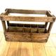 Vintage wooden wine case locker old bottle with HD monogram