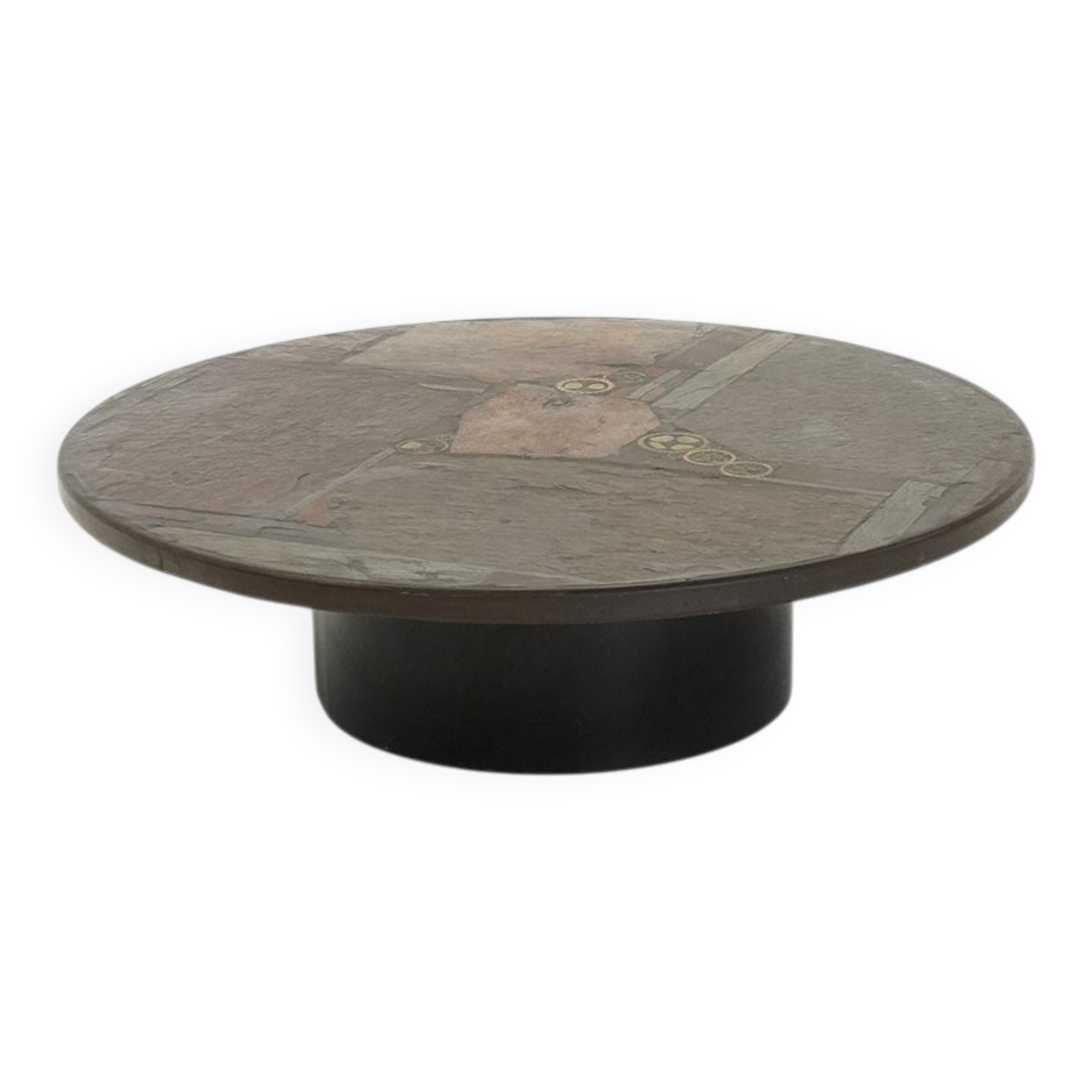 Large Round Coffee Table by Paul Kingma, Netherlands 1980s