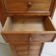 Antique pine filing cabinet with drawers