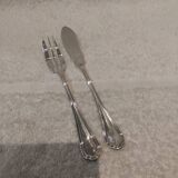 2-piece silver-plated hors d'oeuvre set by Christofle Spatours