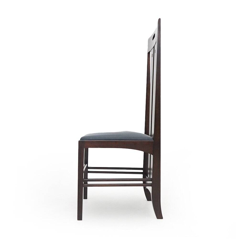 Ingram chairs by Charles Rennie Mackintosh for Cassina, 1980s, set of 6.