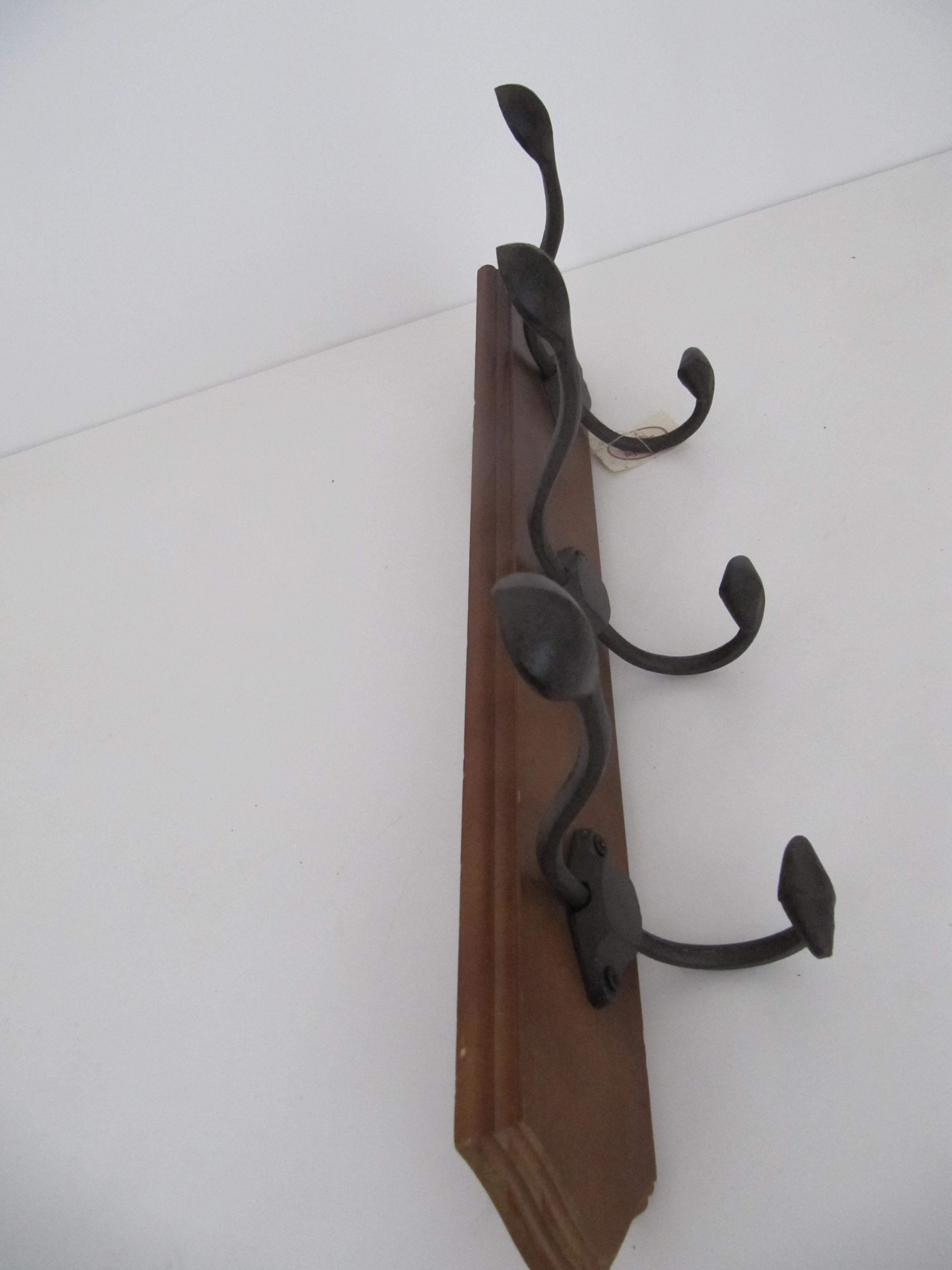 Coatrack wood and cast iron