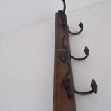 Coatrack wood and cast iron