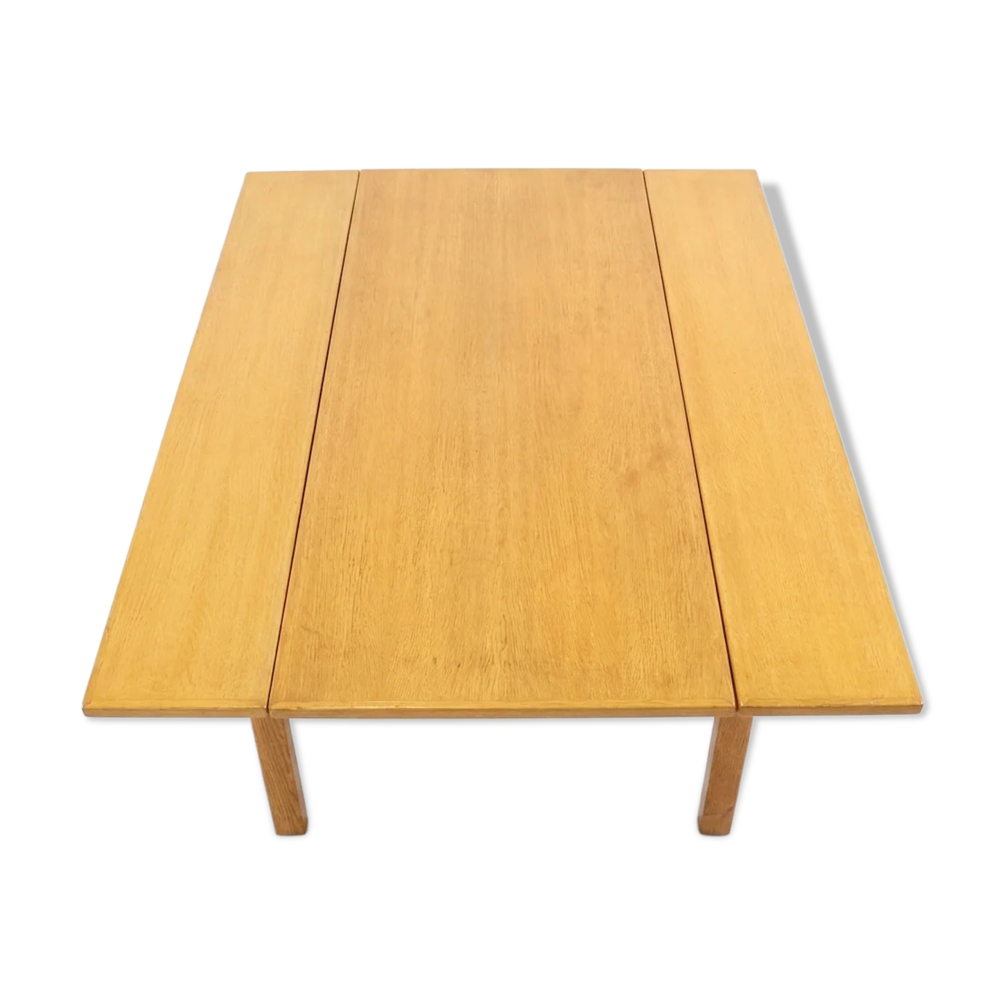Vintage Scandinavian drop-leaf dining table in oak, 1970s.