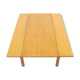 Vintage Scandinavian drop-leaf dining table in oak, 1970s.