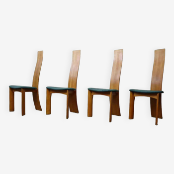 4 chaises « Iris » par Bob Van den Berghe pour Tranekaer Furniture Denmark