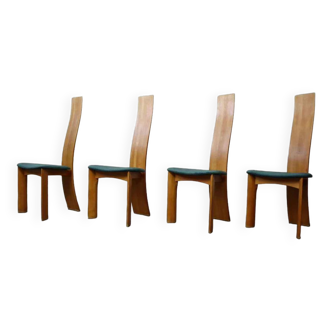 4 chaises « Iris » par Bob Van den Berghe pour Tranekaer Furniture Denmark