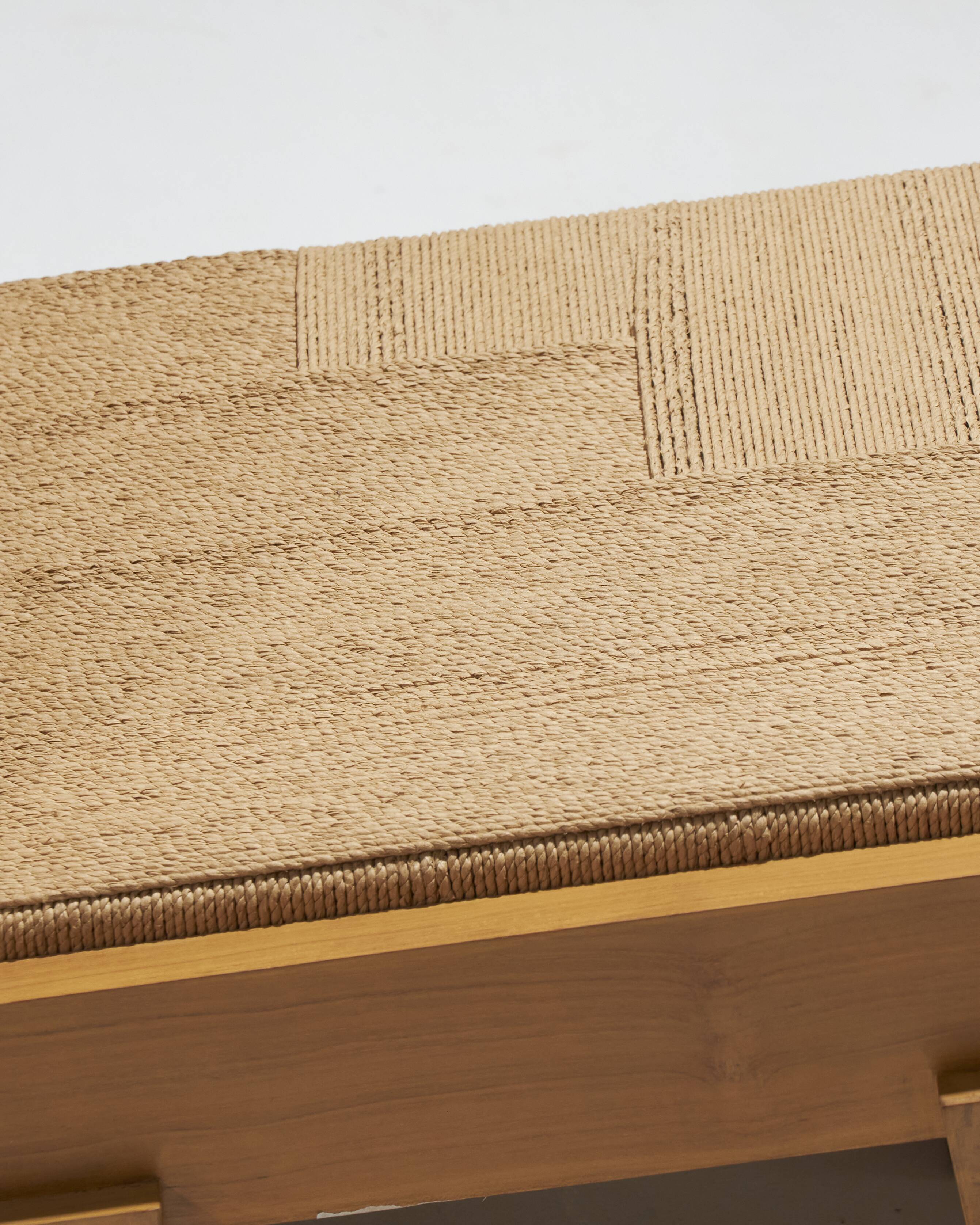 Natural rope block chair