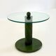 Italian side tables with bamboo base and glass top