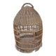 Antique rattan parrot cage 85 cm high