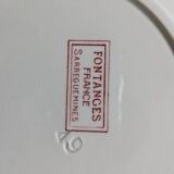 Three Fontanges Sarreguemines flat plates